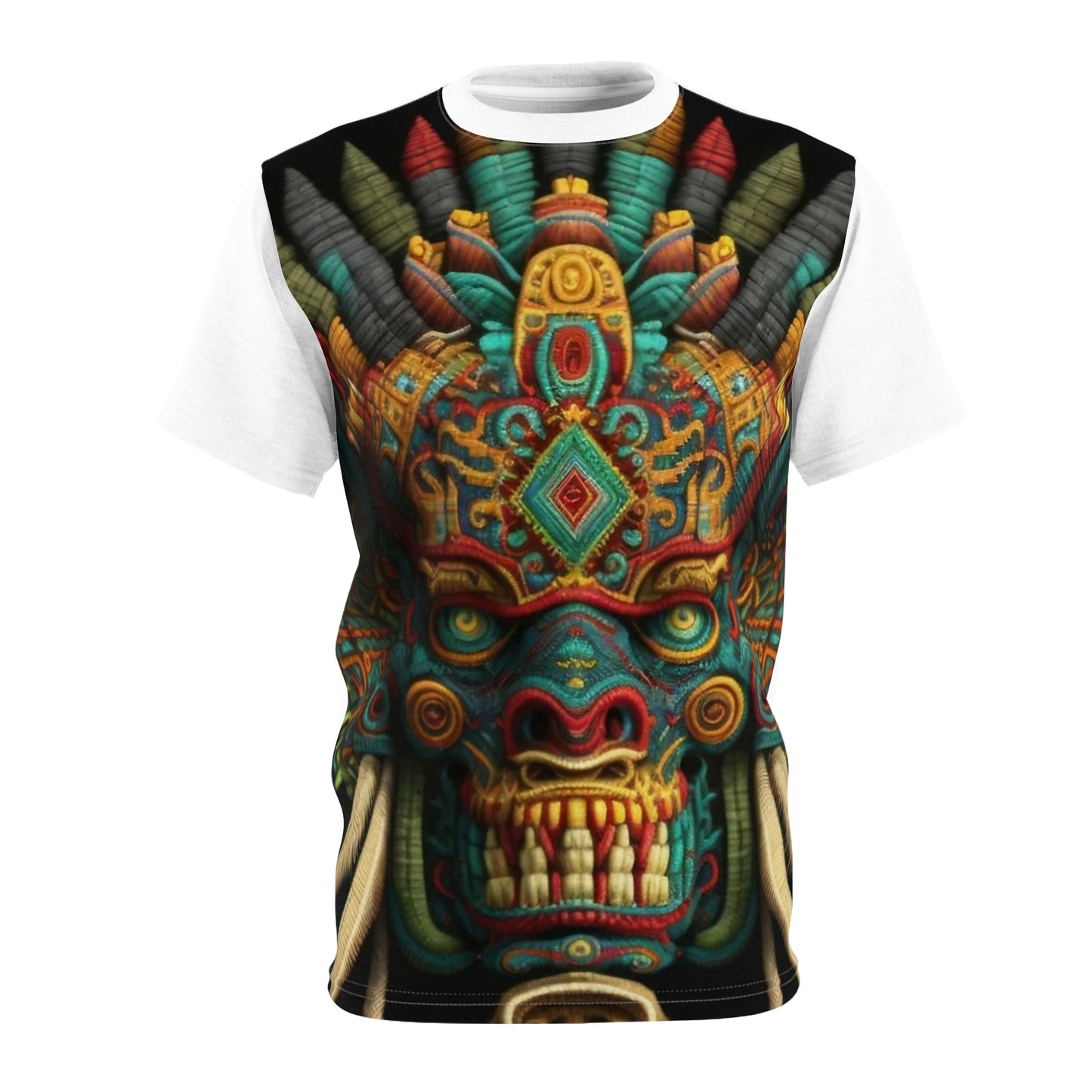 Kukulkan Tee: Embrace the Spirit of the Feathered Serpent Unisex Tee (AOP)